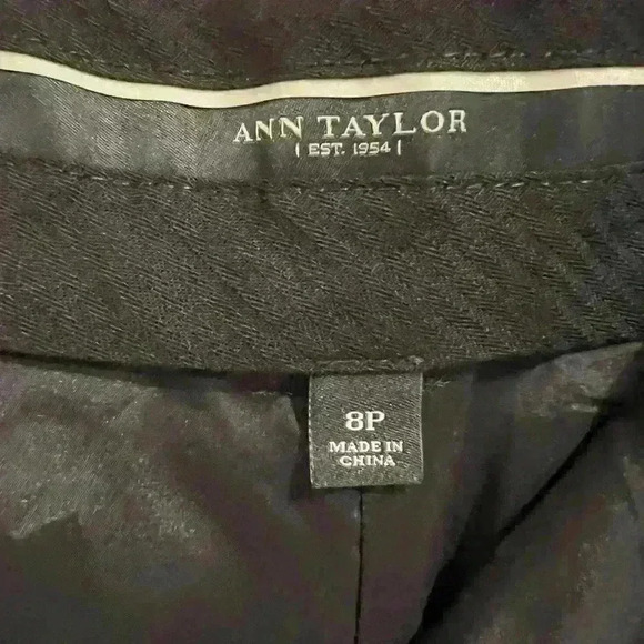 Ann Taylor Black Dress Pants Size 8 Petite - Picture 6 of 8